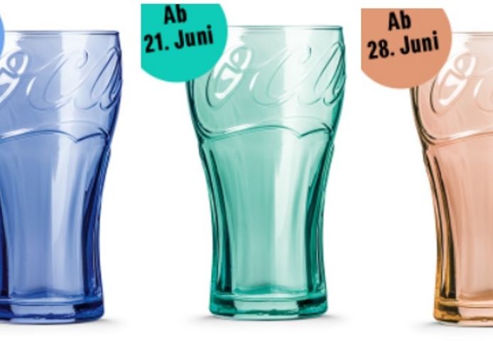 NEU ⭐ Mc Donalds 1 Glas in Blau SCHWEIZ ❤️ Cola Limited Edition 2022