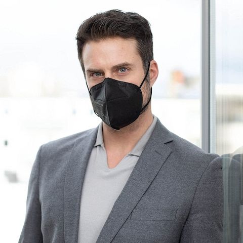 medisana FFP2 Maske 40 Stück in schwarz Atemschutzmasken