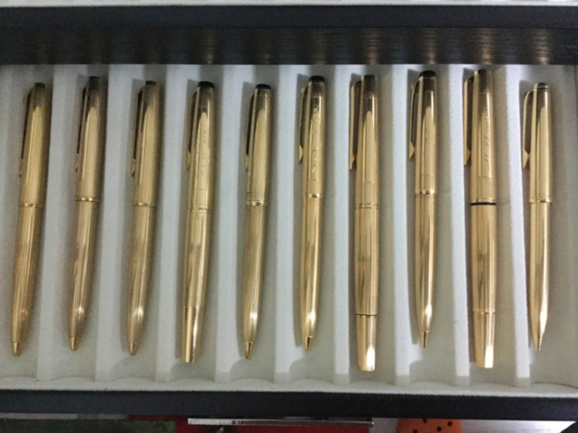 20 x Montblanc Kugelschreiber, Füller, Bleistift 585 Gold 70/80er