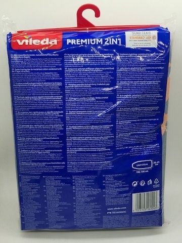 Vileda Premium 2in1 Bügelbrettbezug für Dampfbügelstation, Bügelbrett
