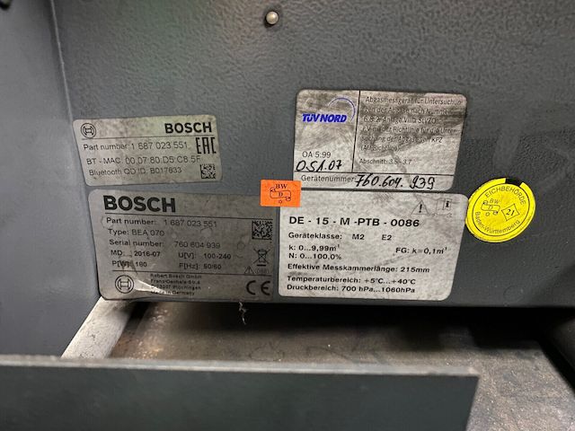 Abgastester Bosch BEA 750 Benzin und Diesel AU