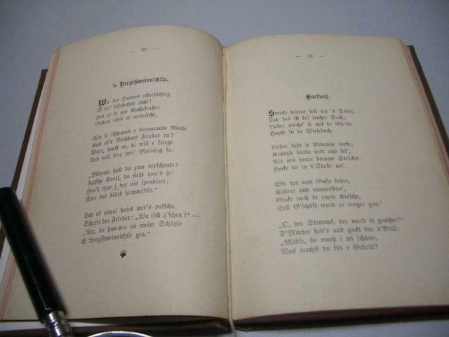 Gedichte in schwäbischer Mundart 1894 v. Mathilde Franck