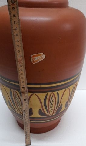 Bodenvase, Keramik terracotta/ Ton, Handarbeit