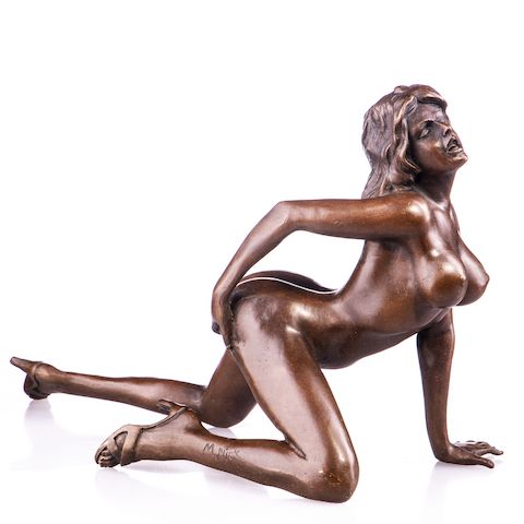 erotische Bronzefigur Weiblicher Akt -Neu 18cm Hoch