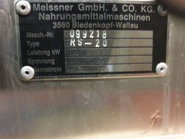 Cutter MEISSNER RS-20 ca 20 Liter