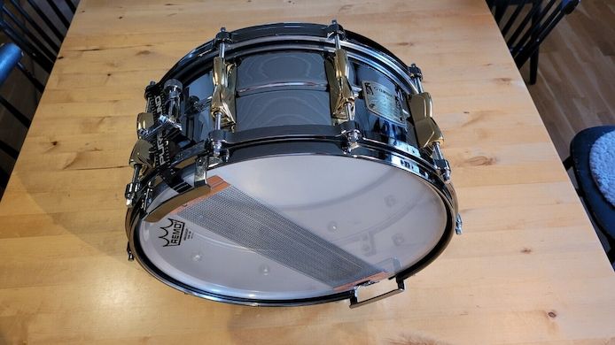 Yamaha Paul Leim SD465PL Nahtlos Chrom über Messing Snare Drum