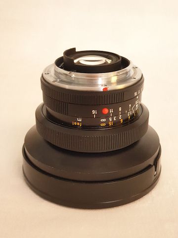 Leica Elmarit-R 2.8/19mm 11225 mit Gegenlichtblende 12546, 1. Hand, Leitz, TOP