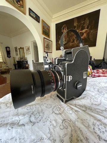 Bolex H16 Rex 5 + Adapter Canon EF + Rokinon Cine 85mm