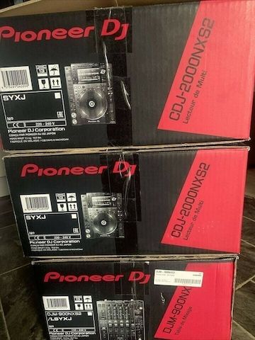 2 X PIONEER CDJs 2000 NXS2 (PAAR) UND DJM 900 NXS2 MISCHER