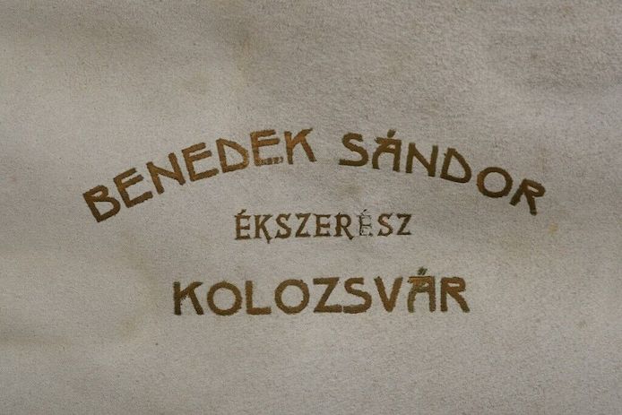 Silber Besteck aus Adelsbesitz, im Holzkasten, Dianakopfpunze Ungarn