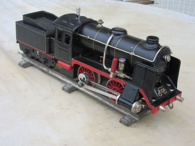 Märklin Spiritus-Dampflokomotive R 4910 m. 2 achs. Tender R 4919