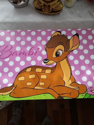 Bambi Tisch Sets 4 stk zu verkaufen