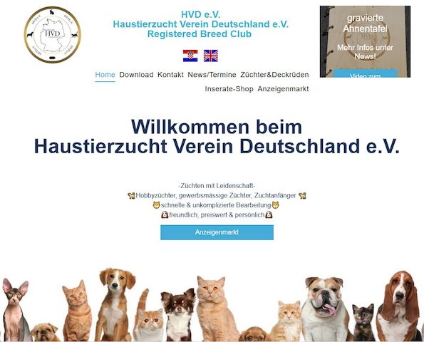 Rassekatzenverein, Katzenverein, Katzenclub,  Verein für Katzenzüchter, HVD e.V.