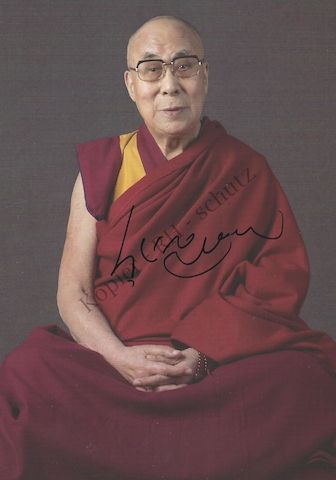 Autogramm Dalai Lama
