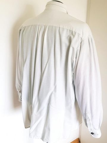 Trachtenhemd Distler Original weiß Baumwolle m. Stickerei Gr. XL