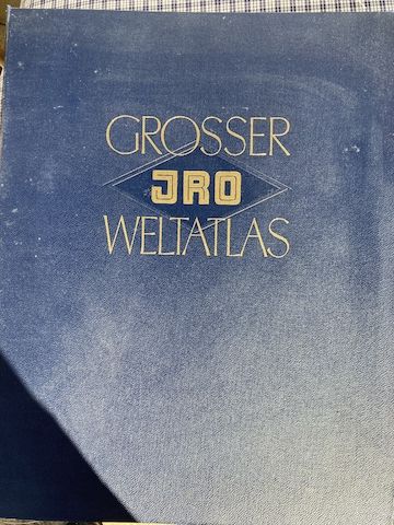 Großer JRO Weltatlas Permanentausgabe 1956/57