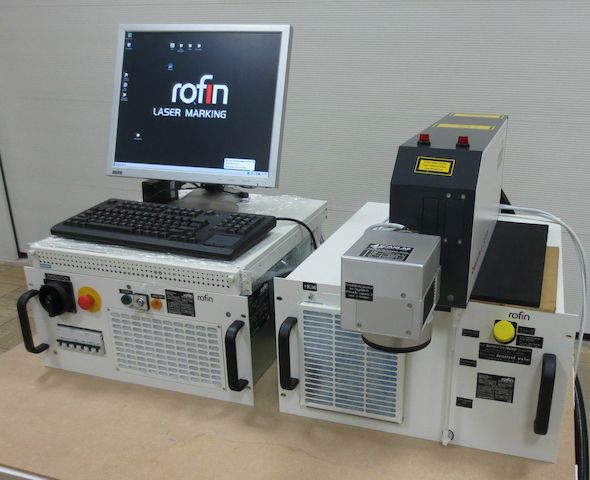 Laserbeschrifter Lasergravierer Rofin Powerline E20 - güner Laser- noch feiner -