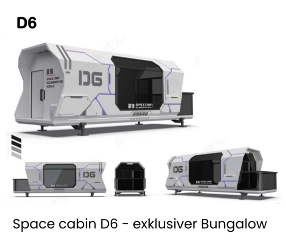 D6 Space Cabin Modulhaus Minihaus Bungalow Wohn Container fertig