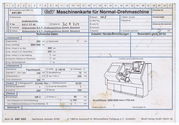 CNC Drehmaschine Gildemeister NEF CT 40