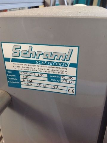 SCHRAML Glastechnik Topdrill 130 u. Zafferani Glas Waschmaschine Gebraucht