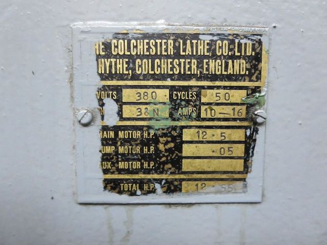 Leit. – und Zugspindel Drehmaschine Colchester Mastiff 1400 Drehbank
