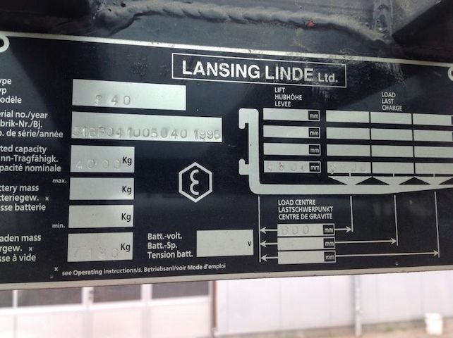 Linde Lansing S 40 Seitenstapler Seitengabelstapler Gabelstapler wie Jumbo o. Baumann