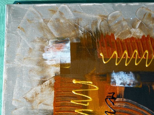 Gemälde Acryl abstrakt 50x50. B042