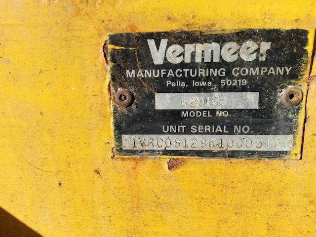 Häcksler Vermeer BC 620 inklusive Wartung- und Bedienungsanleitung und Teileliste!