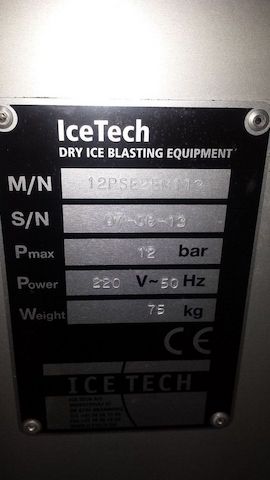 IceTech Trockeneisstrahlgerät, IceBlast KG12, Trockeneis