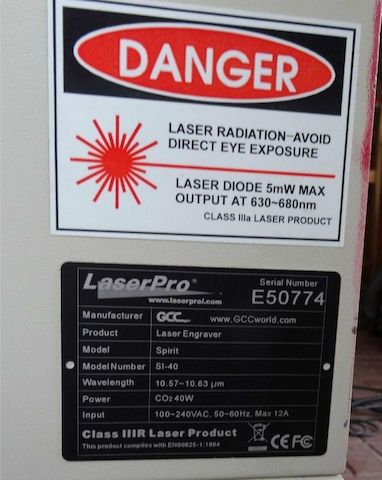 LaserPro GCC Spirit CO2 Laseranlage 40Watt