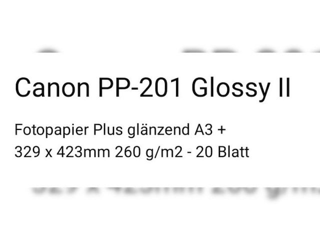 Canon PP-201 Glossy II