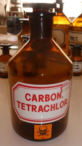 Apothekerflasche. Carbon.Tetrachlor