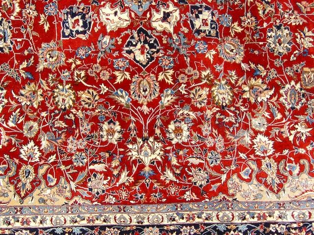 Sammlerteppich Isfahan besteht aus 7,5 Mill. Knoten T061
