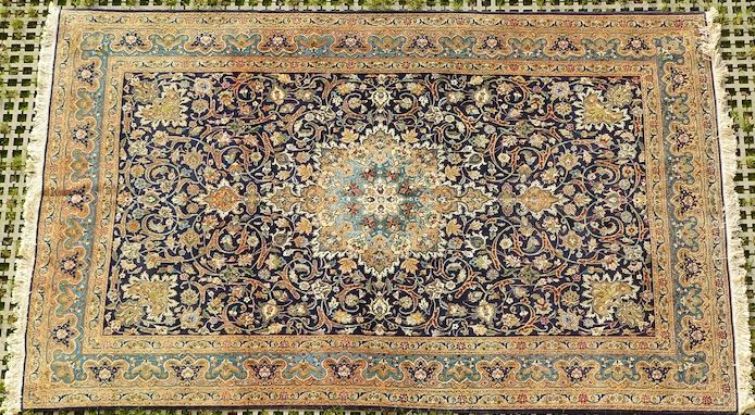 Sammlerteppich Täbris ca. 100 J. alt 328x211 T141