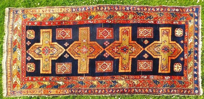 Sammlerteppich Kazak 19. Jh. 265x126 T116