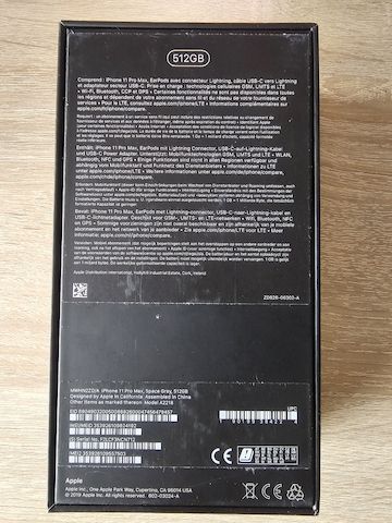 Apple Iphone Pro Max 11 spacegrau 512 GB