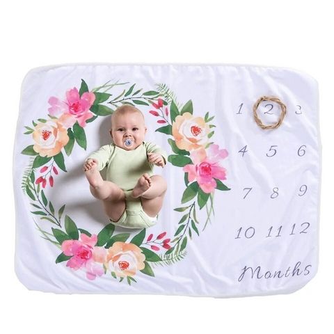 Baby Fotodecke Meilensteine Erinnerung Baby-Entwicklung