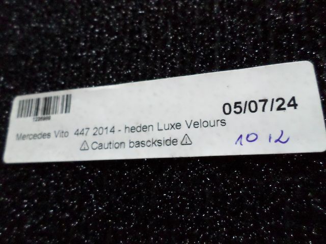 Fußmatten - V-Klasse - W447 VITO - Mercedes-Benz - Velours - NEU