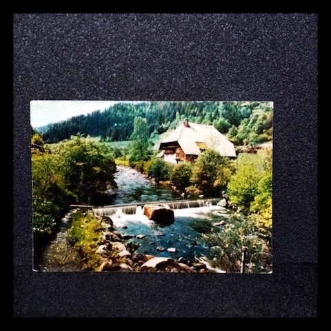 Ansichtskarte-Schwarzwald-Idyll an der Gutach.