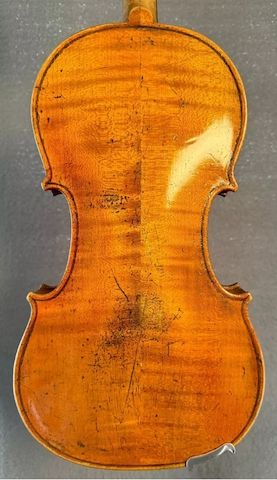 Geige 4/4 Violine Zettel Cesare Candi 1912
