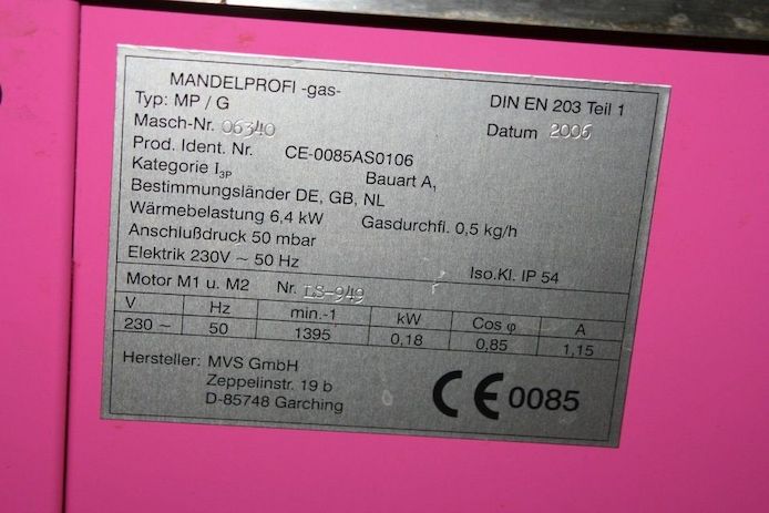 GAS Mandelbrenner neuwertig