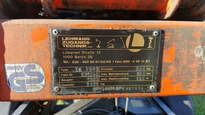 Hubarbeitsbühne TK 19-12 Anhängerlift Arbeitsbühne 19 m Arbeitshöhe