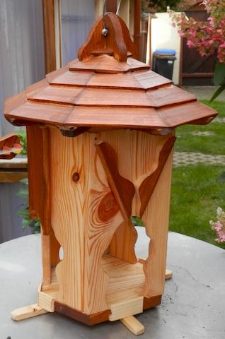 Vogelfutterhaus Echtholz
