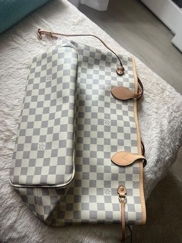 Louis Vuitton Speedy weiße Handtasche, Leder, neu.