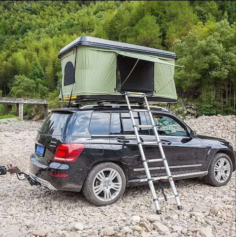 Dachzelt Grün für Auto Dachgepäckträge angehoben stark ABS