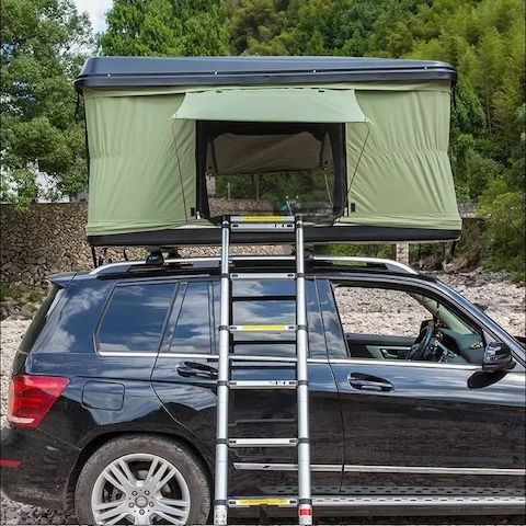Dachzelt Grün für Auto Dachgepäckträge angehoben stark ABS