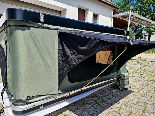 Dachzelt Grün für Auto Dachgepäckträge angehoben stark ABS