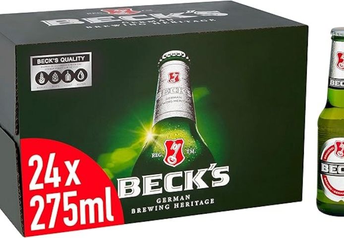 Beck's Original German Pilsner Lager Beer 24x275ml Bottles, 4% ABV