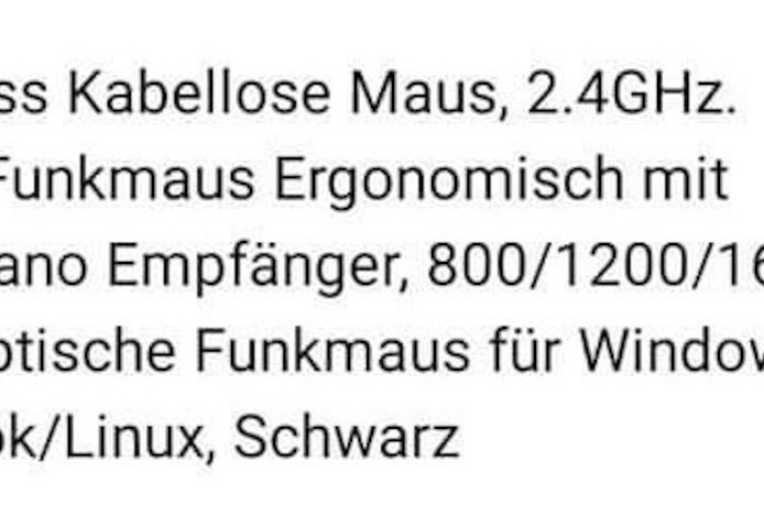 Wireless Kabellose Maus