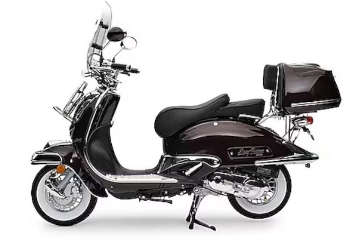 Retro Roller 125 ccm Edition Ausstattung + 2 Helme, 2tlg RegenschutzAbdeckung